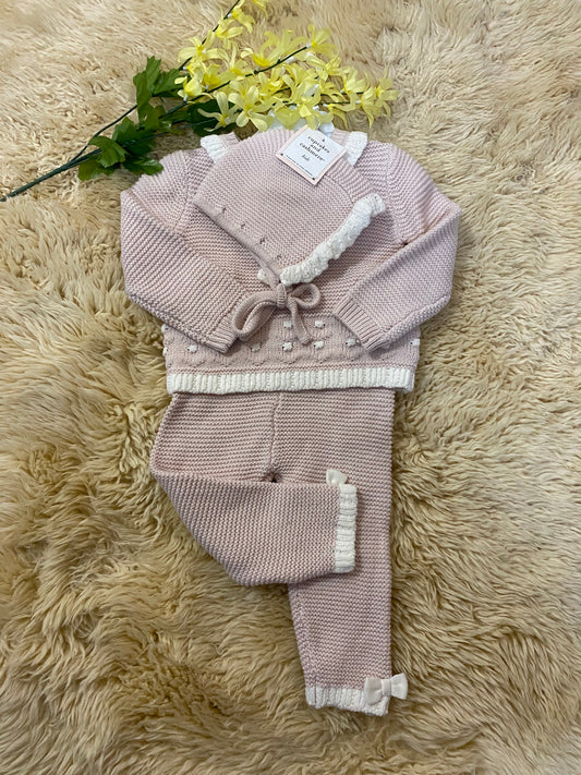Cupcakes and Cashmere Kids 3 Piece Baby Girl sweater Outfit
