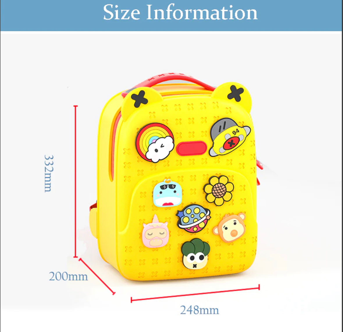 Fashionable school waterproof backpack.