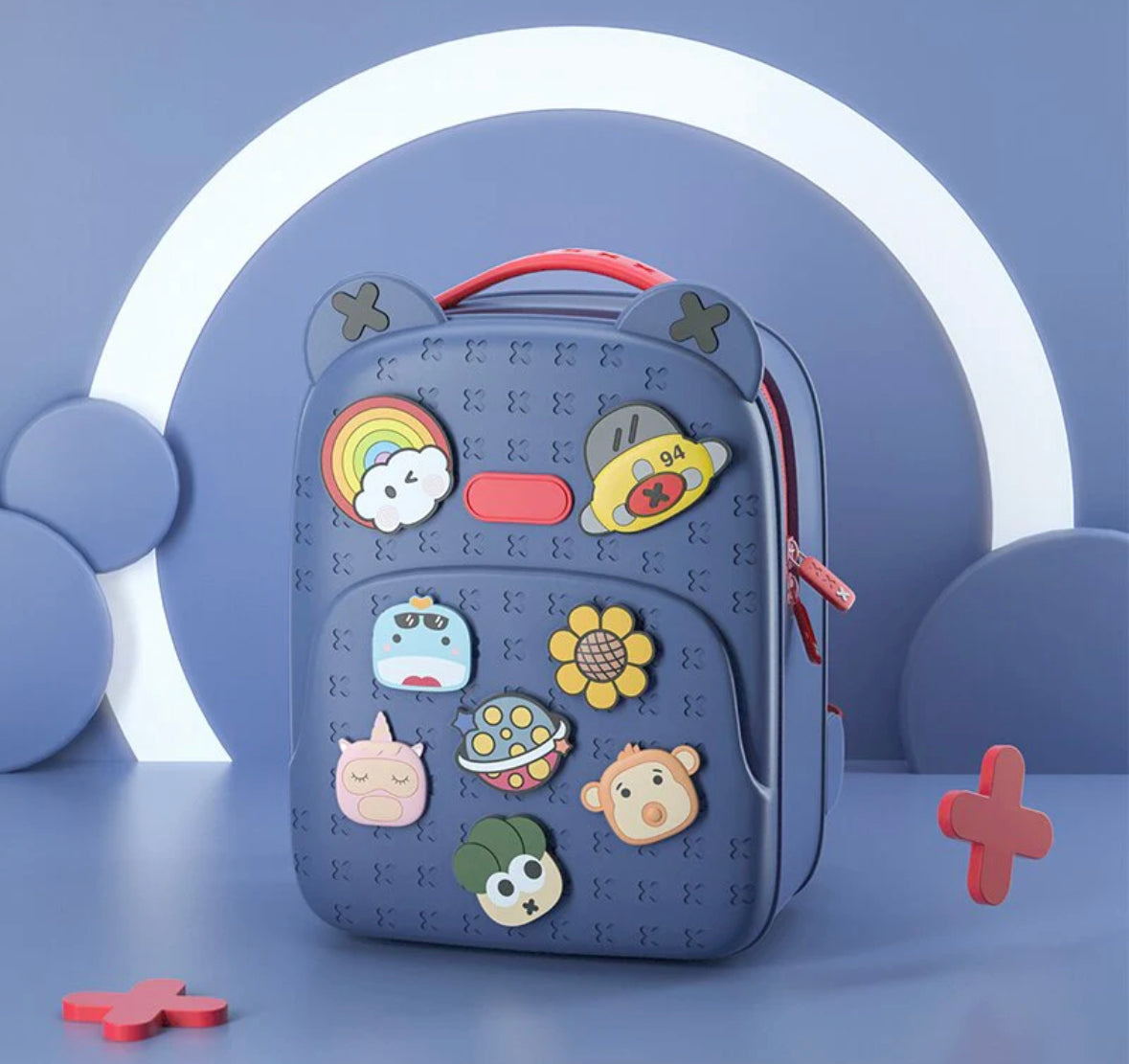 Fashionable school waterproof backpack.