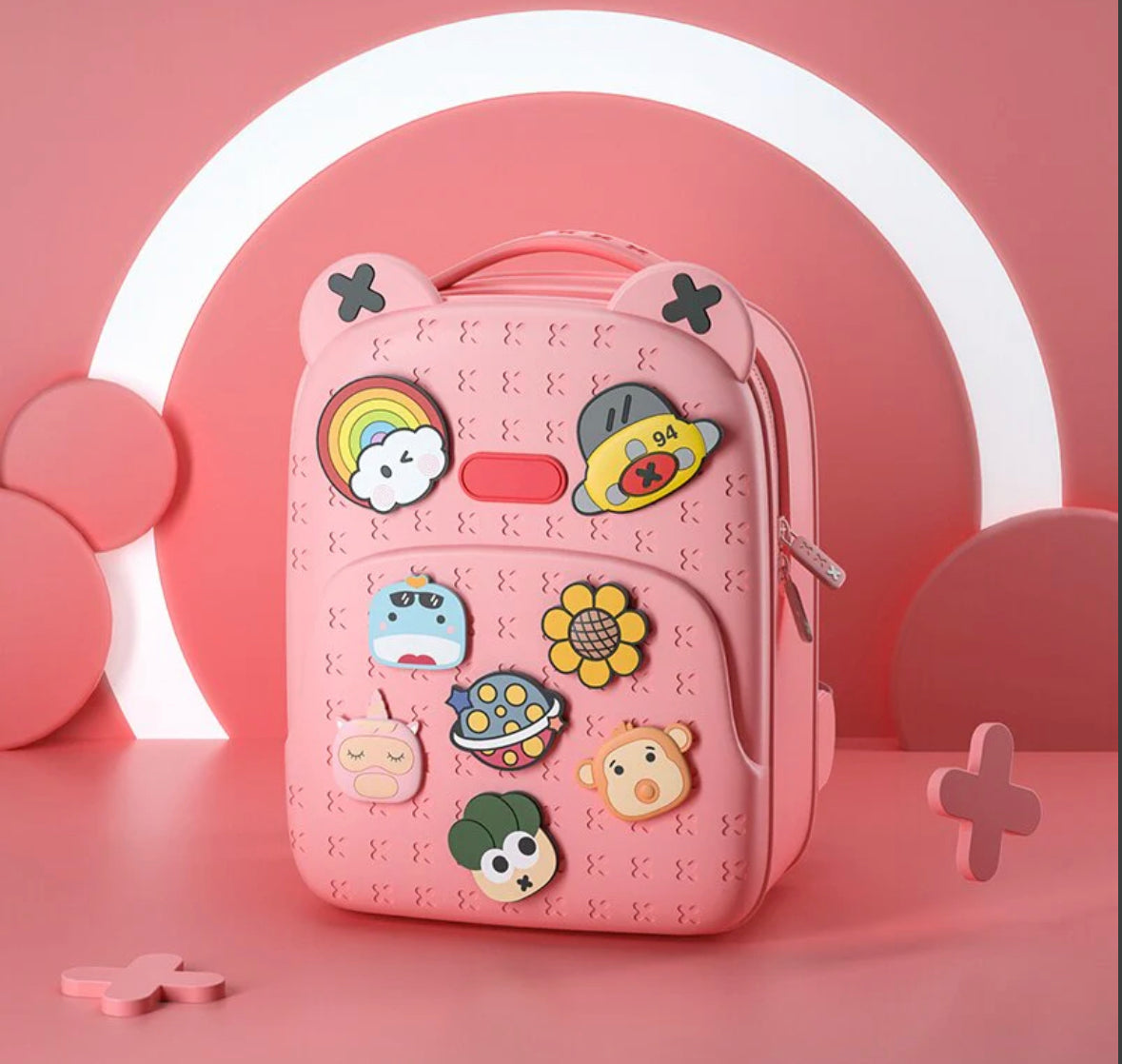 Fashionable school waterproof backpack.