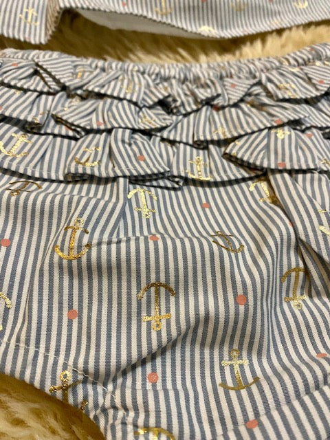 Tommy Bahama 3 piece Baby Girl Summer Outfit