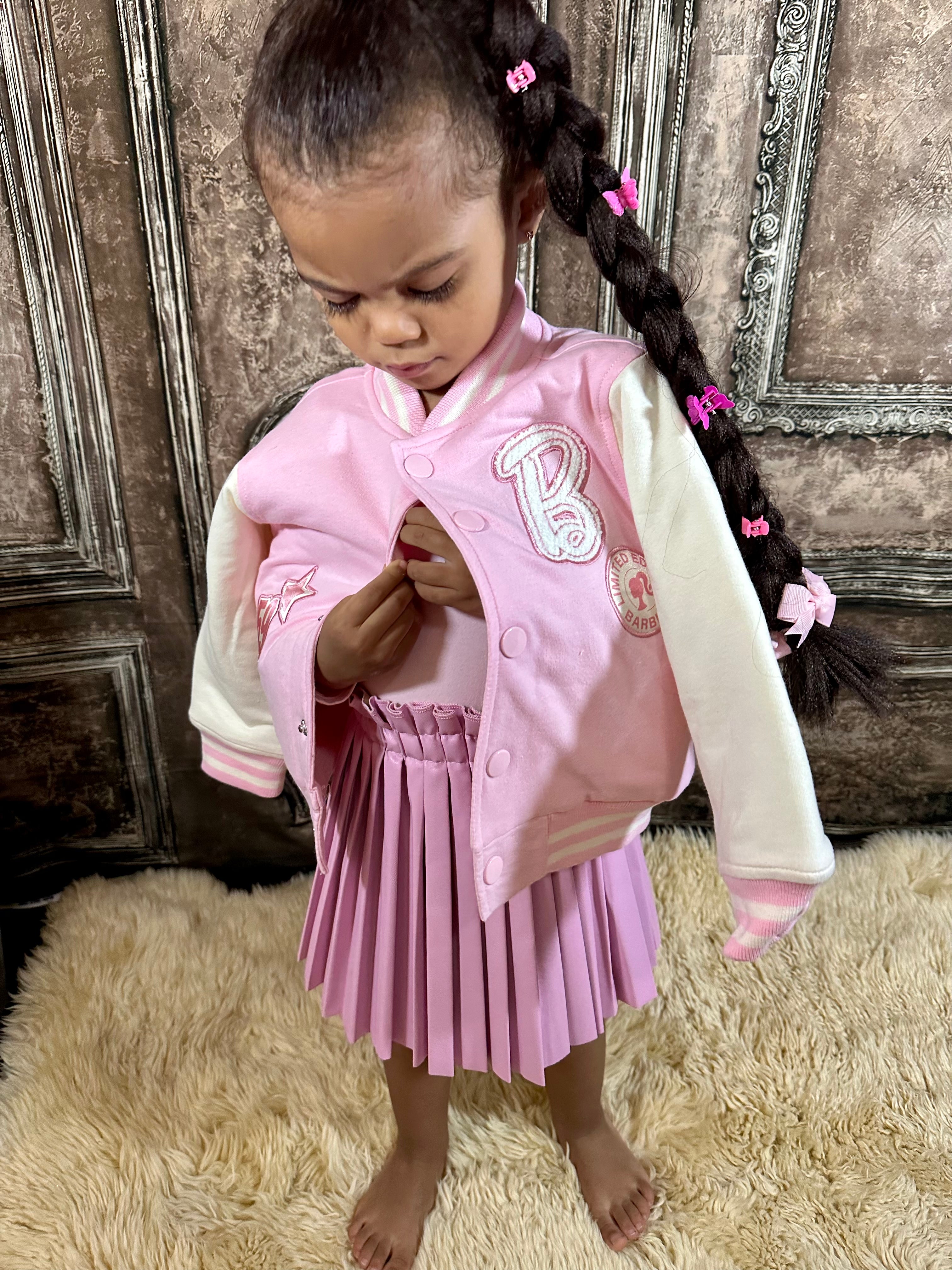 Baby girl 2024 varsity jacket